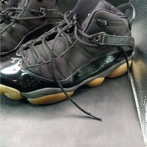 Nike Air Jordan 6 Rings “Black Ice” Men Sz 9.5 Black Basketball 322992 011